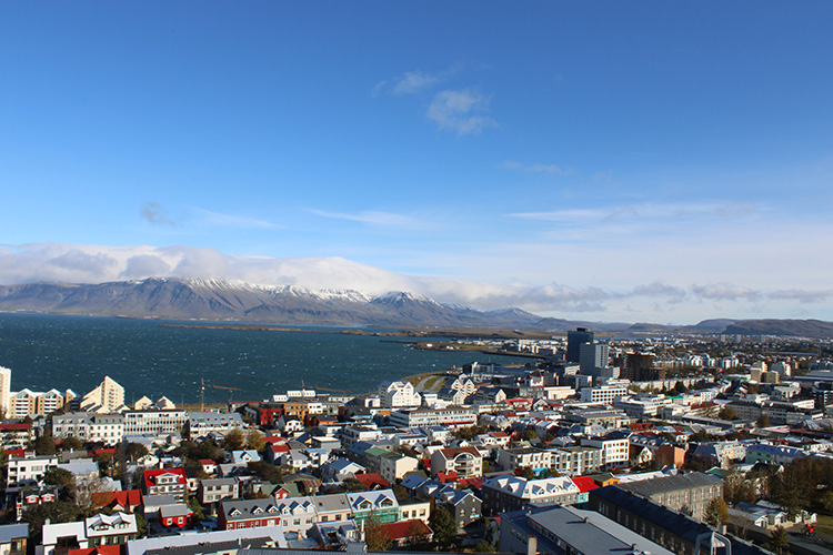 Vista dalla chiesa Hallgrimskirkja Reykjavik