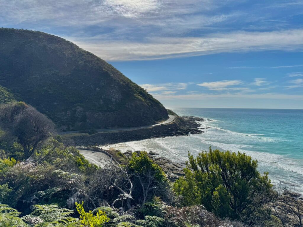 Beautiful Great Ocean Road route