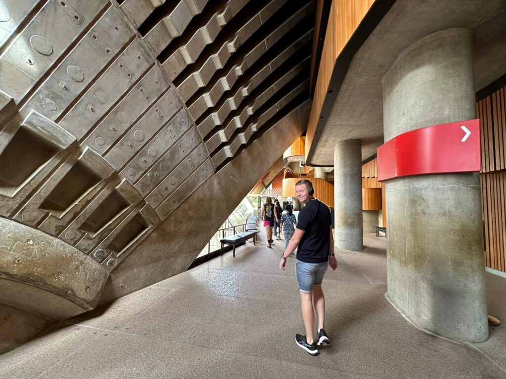 Sydney Opera House visite intérieure en se promenant