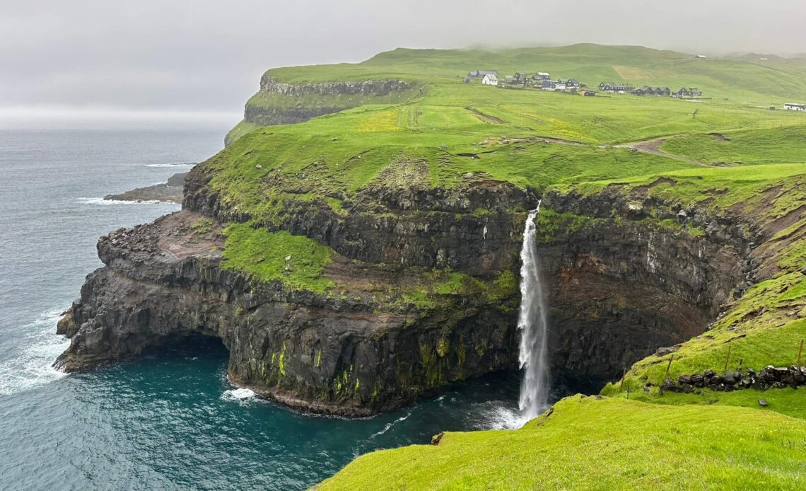 mulafossur-waterfall-vagar/