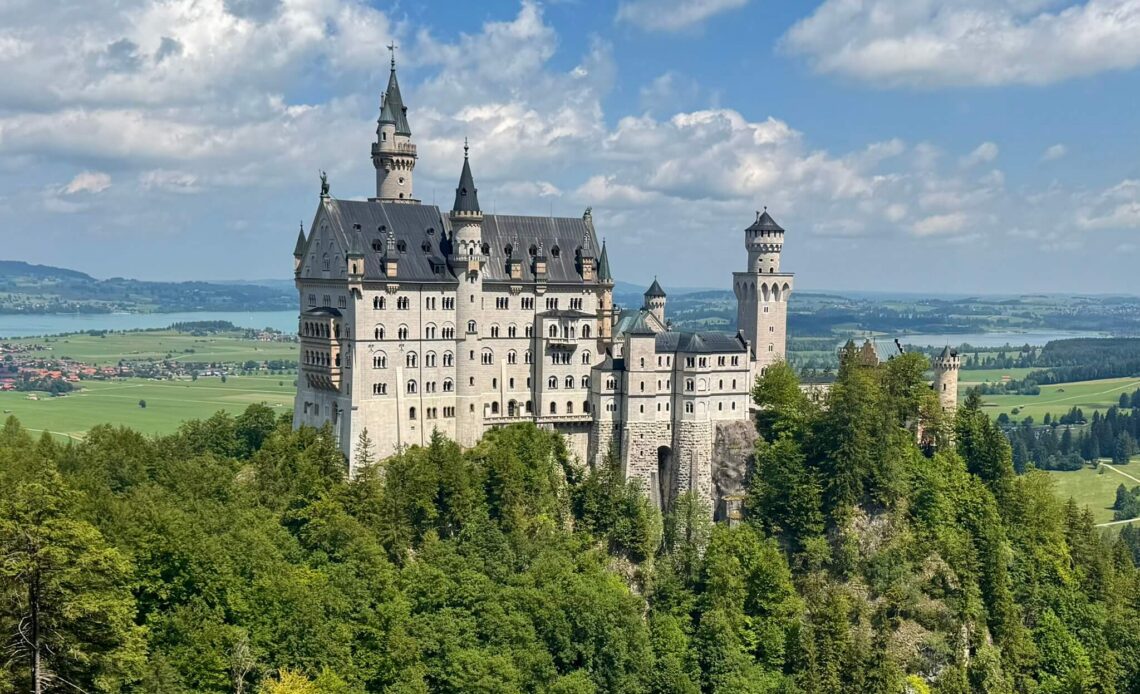 Visiting Neuschwanstein Castle in southern Germany? Read our experience with parking, walking to the castle, Marienbrücke, tickets and where to stay nearby.